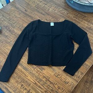Hollister Black Long Sleeve Blouse